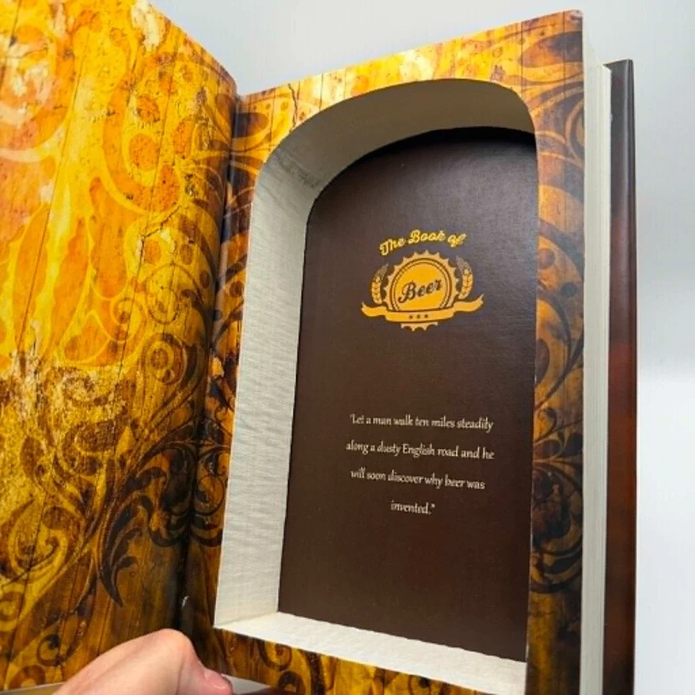 Secret Storage Book Extra Large Beer Themed Safe Hangover Cures  Retails $50 NLA